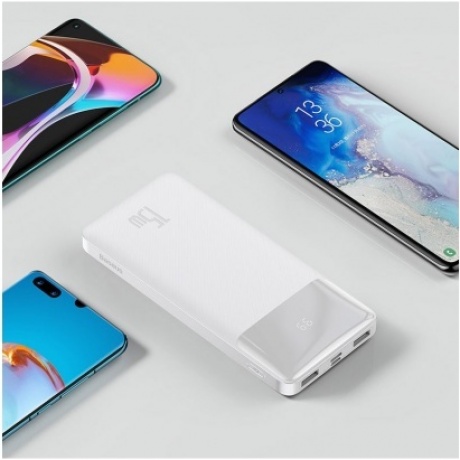 Внешний аккумулятор Baseus Bipow Digital Display White (PPBD050002) - фото 9