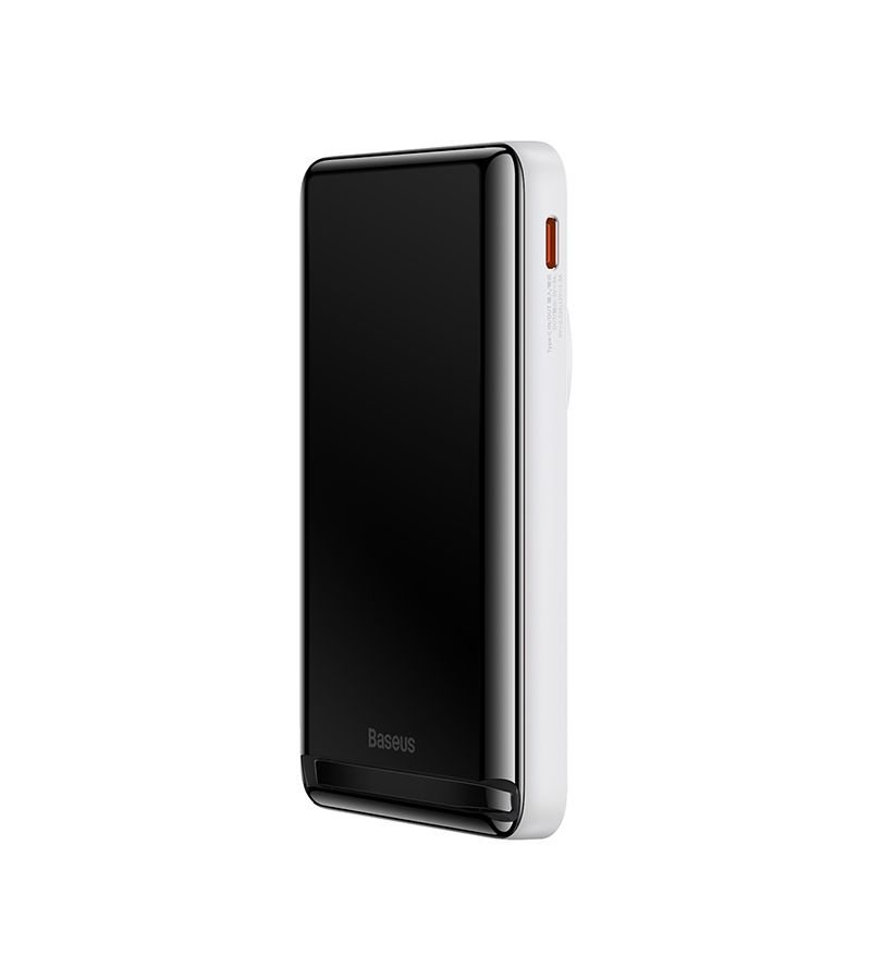 Внешний аккумулятор Baseus Magnetic Bracket Wireless Fast Charge White (PPCX000202)