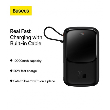Внешний аккумулятор Baseus Qpow Pro iP Black (PPQD020001) - фото 12