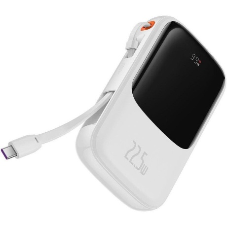 Внешний аккумулятор Baseus Qpow Pro Type-C Overseas Edition White (PPQD060302) - фото 4