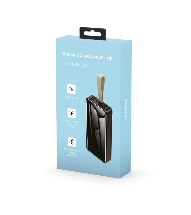 Внешний аккумулятор Rombica NEO PRO-300 Black - фото 4