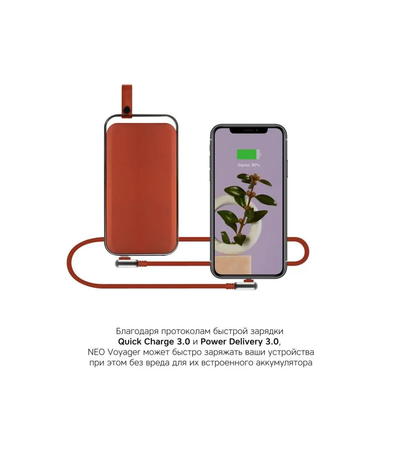 Внешний аккумулятор Rombica NEO Voyager Brown - фото 10