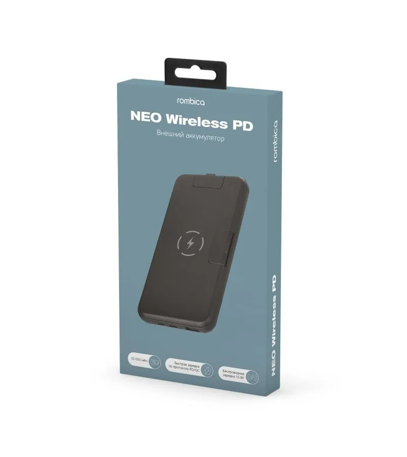 Внешний аккумулятор Rombica NEO Wireless PD Black - фото 5