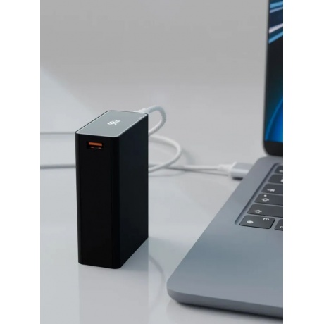 Аккумулятор внешний VLP B-Energy 20000mAh 65W, USB-C+USB-A, черный - фото 6