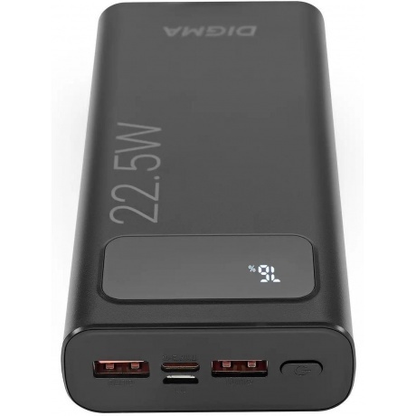 Внешний аккумулятор Digma DGPF20A,  20000мAч,  черный (dgpf20a22pbk) - фото 11