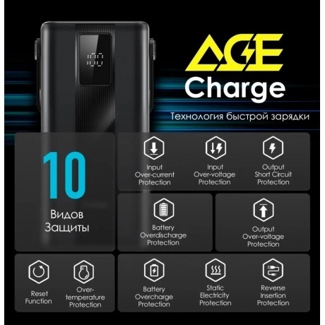 Внешний аккумулятор ITEL Maxpower 450PF,  45000мAч,  черный - фото 21