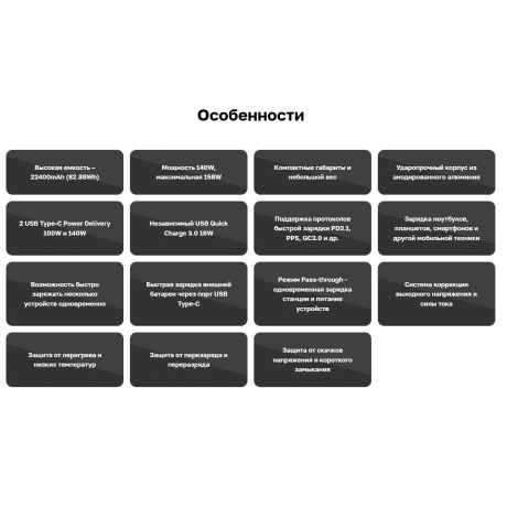 Внешний аккумулятор TOPON TOP-T140,  22400мAч,  черный (103271) - фото 16