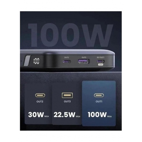 Портативное зарядное устройство Ugreen PB720 Grey (25188) 20000mAh - фото 5