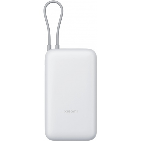 

Внешний аккумулятор Xiaomi Power Bank 20000mAh (встроенный кабель) GL Light Gray, Серый
