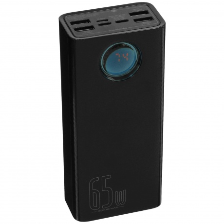 

Внешний аккумулятор Baseus PPLG000102 Amblight Digital Display Fast Charge 30000mAh White (Cable Type-C to Type-C 100W (20V/5A) 1m White (BS-30KP365), Черный