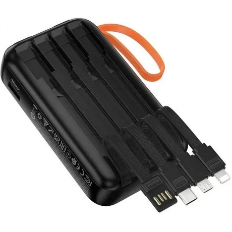 Мобильный аккумулятор Hoco J151 10000mAh 2A черный (53350) - фото 3