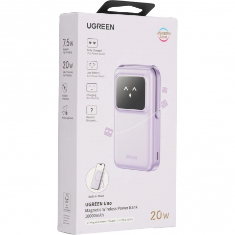 Портативное зарядное устройство Ugreen PB572 Purple (45328) - фото 11
