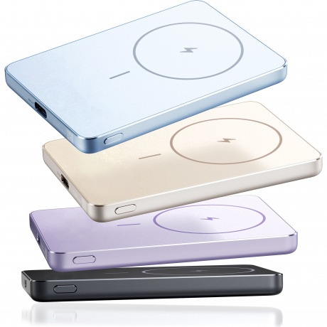 Внешний аккумулятор Xiaomi Super Slim Magnetic Power Bank 5000 Purple - фото 12
