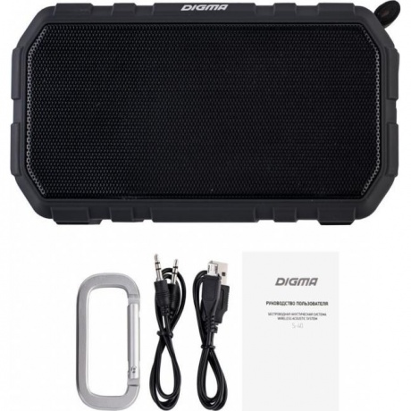 Портативная акустика Digma S-40 (черный) - фото 14