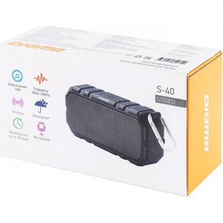 Портативная акустика Digma S-40 (черный) - фото 15