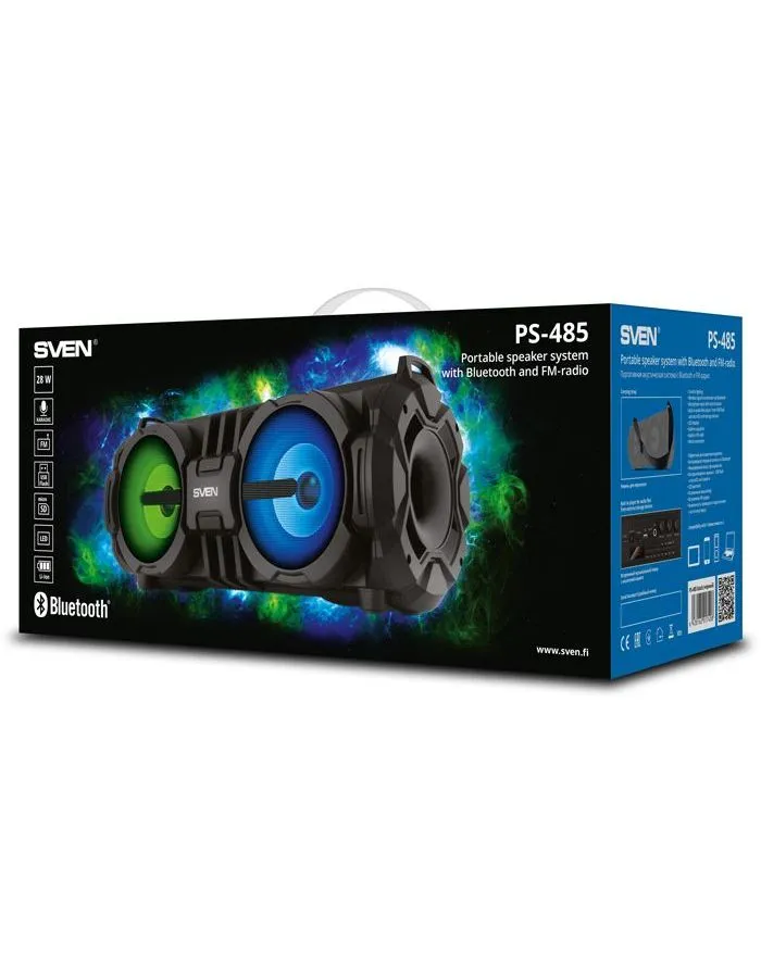 Портативная акустика Sven PS-485 черный - фото 11