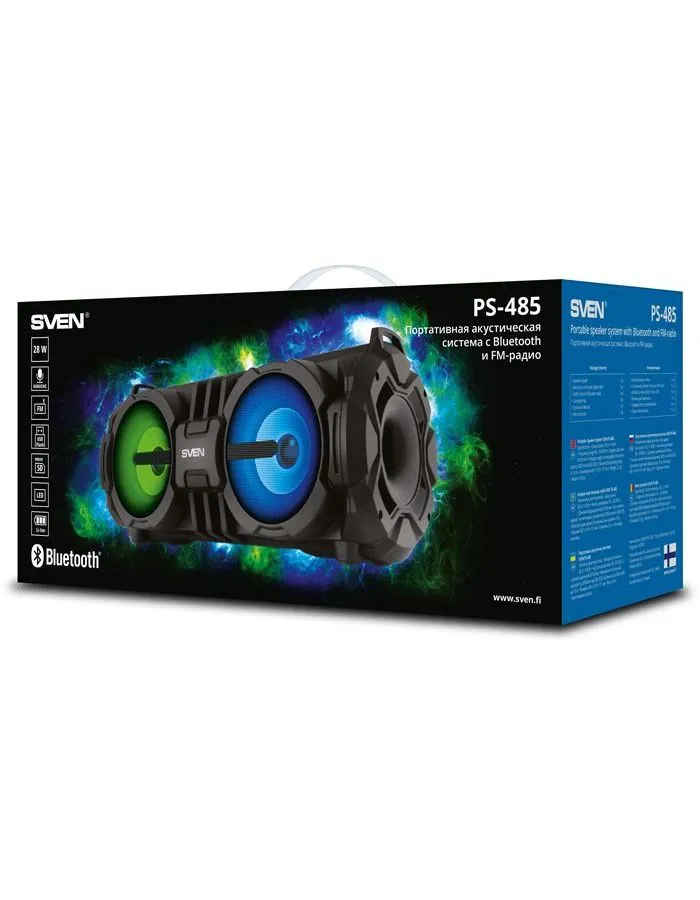 Портативная акустика Sven PS-485 черный - фото 10