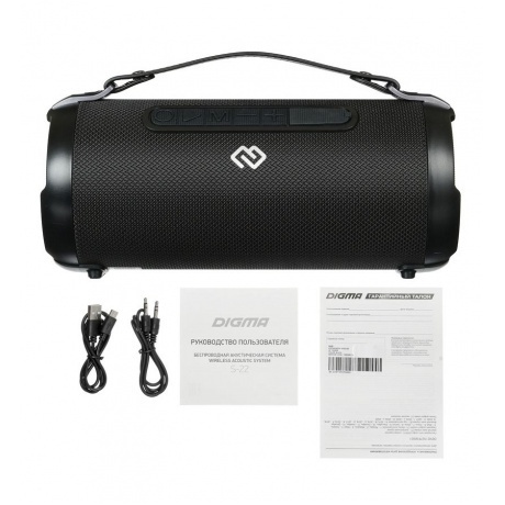 Портативная акустика Digma S-22 черный - фото 4