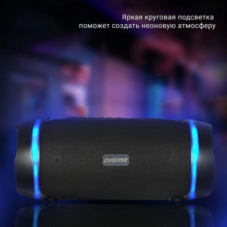 Портативная акустика Digma S-39 черный - фото 13