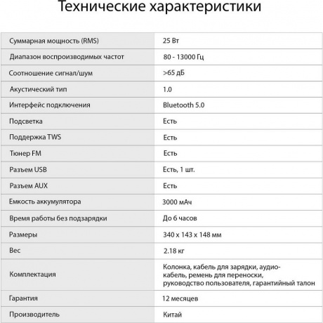 Портативная акустика Digma S-39 черный - фото 15
