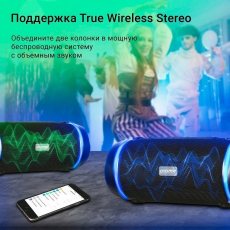 Портативная акустика Digma S-39 черный - фото 7