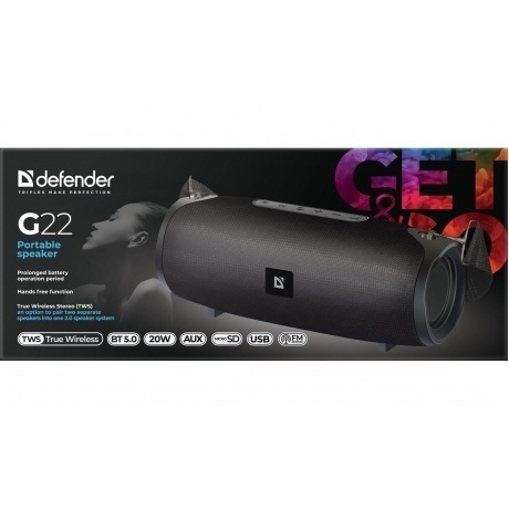 Портативная акустика Defender G22 (65122) - фото 6