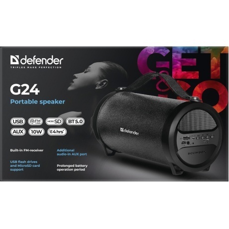 Портативная акустика Defender G24 (65124) - фото 4