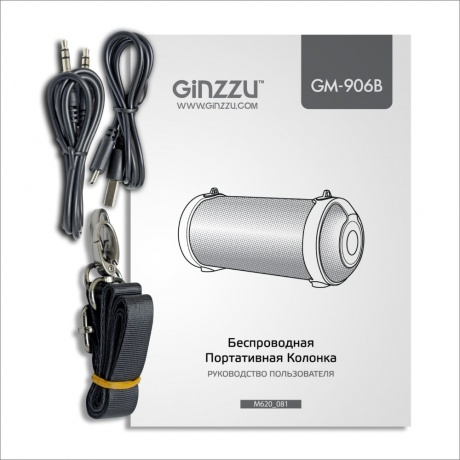 Портативная акустика Ginzzu GM-906B - фото 7