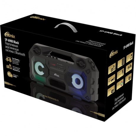 Портативная акустика Ritmix SP-690B black - фото 11