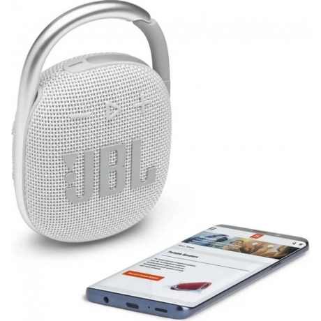 Портативная акустика JBL Clip 4 белый - фото 15