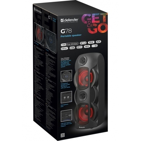Портативная акустика Defender G78 (65178) Black - фото 7