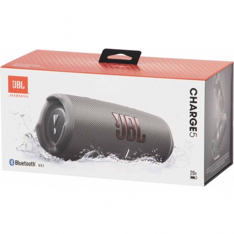 Портативная акустика JBL Charge 5 Grey - фото 9