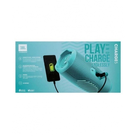 Портативная акустика JBL Charge 5 Teal - фото 9