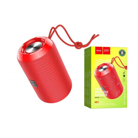 Портативная акустика Hoco HC1 Trendy, красный (40182) - фото 3