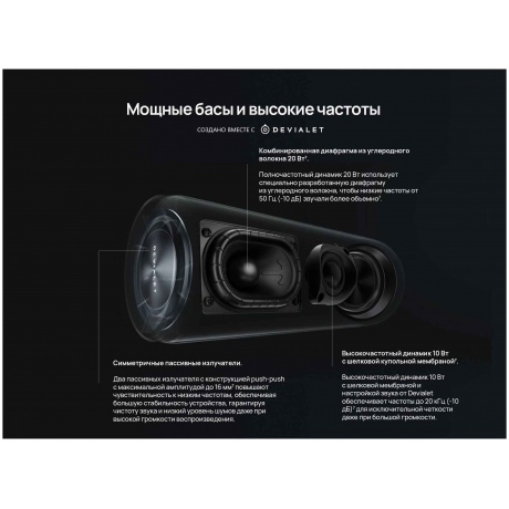 Портативная акустика Huawei Sound Joy Black (55028239) - фото 9