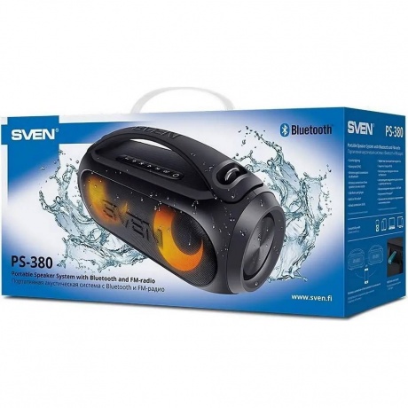 Портативная акустика Sven PS-380 2.0 чёрные (SV-021290) - фото 15