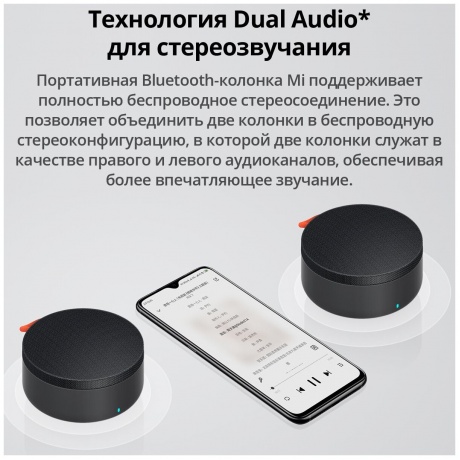 Колонка портативная Mi Portable Bluetooth Speaker XMYX04WM (BHR4802GL) - фото 10