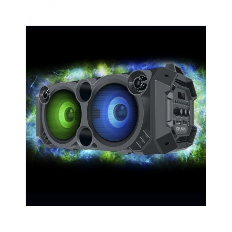 Портативная акустика Sven PS-550 2.0 чёрная - фото 3