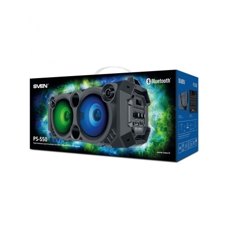 Портативная акустика Sven PS-550 2.0 чёрная - фото 9