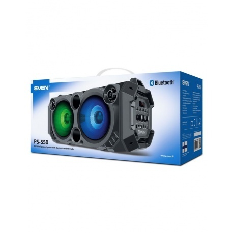 Портативная акустика Sven PS-550 2.0 чёрная - фото 10