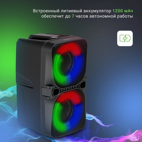Портативная акустика Digma D-PS1505 черный (SP1505B) - фото 15