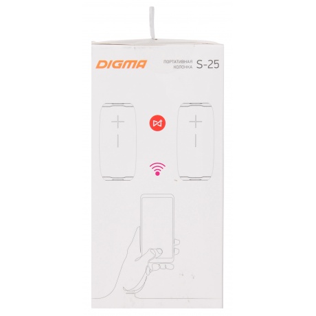 Портативная акустика Digma S-25, серый - фото 3