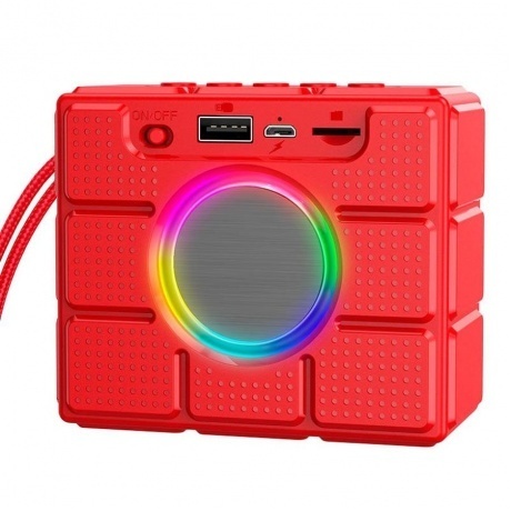 Портативная акустика Borofone BR16 Gage, красный (49932) - фото 2