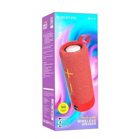 Портативная акустика Borofone BR19 Euphony, красный (81986) - фото 2