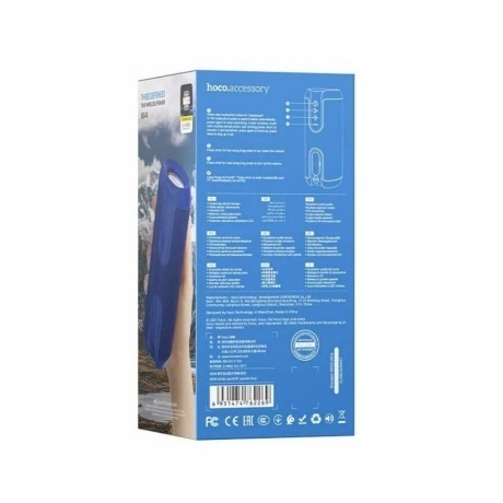 Портативная акустика Hoco BS48 Artistic, синий (662269) - фото 10