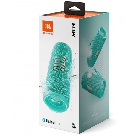 Портативная акустика JBL Flip 6 Teal - фото 8