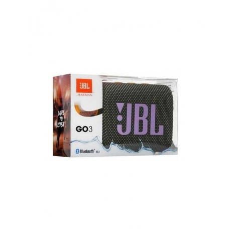 Портативная акустика JBL GO 3 Black-Orange - фото 6