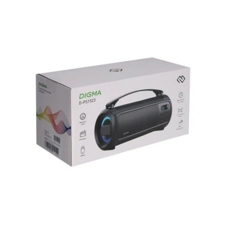 Портативная акустика Digma D-PS1523 черный (SP1523B) - фото 8