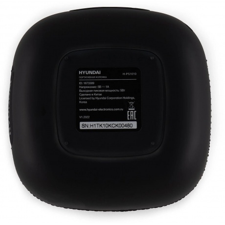 Портативная акустика Hyundai H-PS1010 черный - фото 2