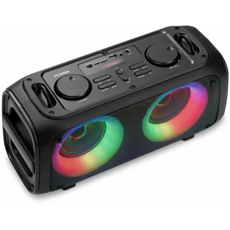 Портативная акустика Hyundai H-PS1030 черный/черный - фото 11